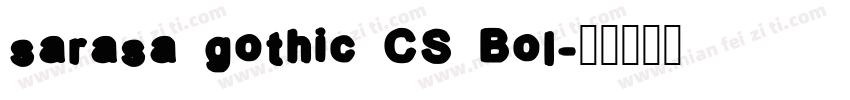 sarasa gothic CS Bol字体转换